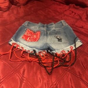 1865 Upcycled Custom Jean Shorts